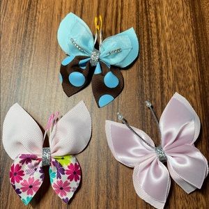 Set of three butterfly bows 🦋
